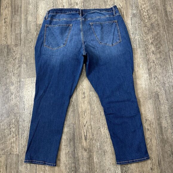 Vigoss THOMPSON TOMBOY Size 20W High Rise Ankle Straight Jeans Denim Pants 38x28 - Picture 2 of 12